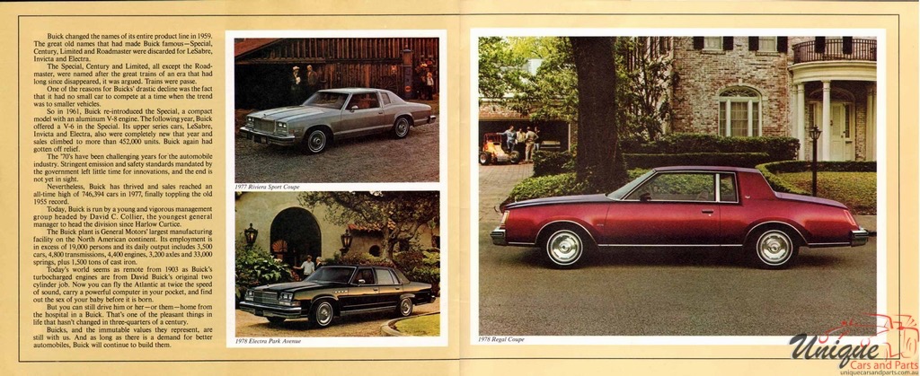 1978 Buick 75th Anniversary Booklet Page 5
